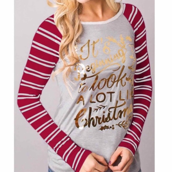 Tops - Christmas Long Sleeve Tee | Brand New